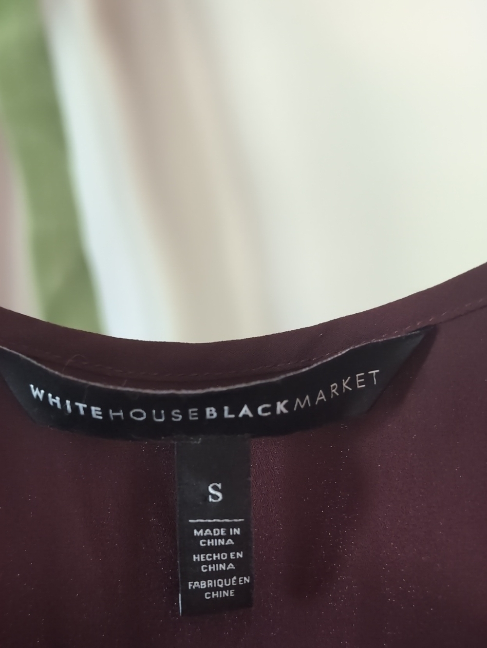 WHBM Burgundy Boho Dress - Small - Picture 3 of 5